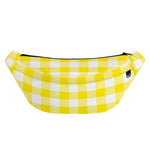 Yellow And White Buffalo Check Print Fanny Pack