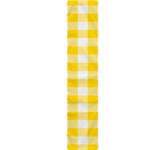 Yellow And White Buffalo Check Print Table Runner