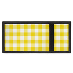 Yellow And White Buffalo Check Print Trifold Wallet
