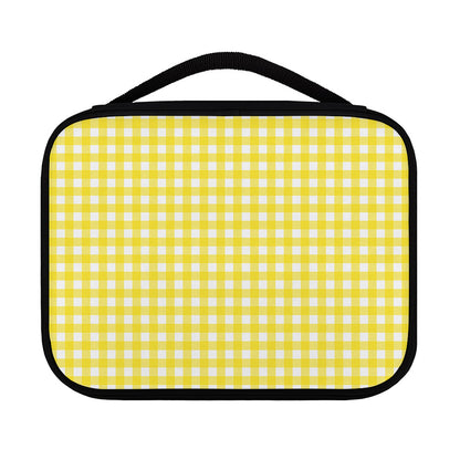 Yellow And White Check Pattern Print Classic Bible Case