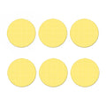 Yellow And White Check Pattern Print Coaster Set