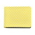 Yellow And White Checkered Pattern Print Bifold Wallet
