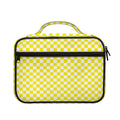 Yellow And White Checkered Pattern Print Briefcase Bible Bag