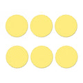 Yellow And White Checkered Pattern Print Coaster Set