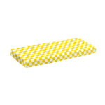 Yellow And White Checkered Pattern Print Piano Keyboard Cover