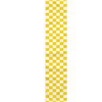 Yellow And White Checkered Pattern Print Table Runner