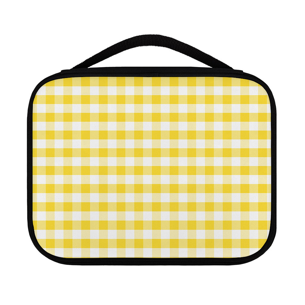 Yellow And White Gingham Pattern Print Classic Bible Case