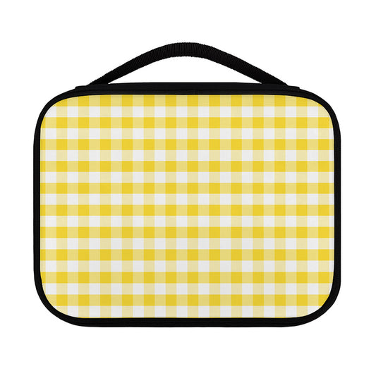 Yellow And White Gingham Pattern Print Classic Bible Case