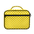 Yellow And White Polka Dot Pattern Print Briefcase Bible Bag