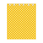Yellow And White Polka Dot Pattern Print Curtain