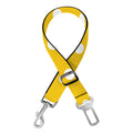 Yellow And White Polka Dot Pattern Print Dog Seat Belt