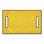 Yellow And White Polka Dot Pattern Print Golf Cart Seat Cover