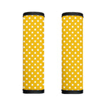 Yellow And White Polka Dot Pattern Print Handle Covers