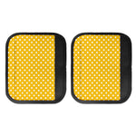 Yellow And White Polka Dot Pattern Print Handle Covers