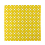 Yellow And White Polka Dot Pattern Print Silk Bandana
