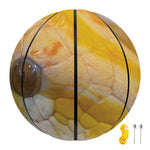 Yellow And White Python Snake Print Basketball