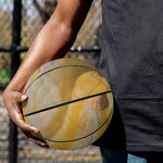 Yellow And White Python Snake Print Basketball