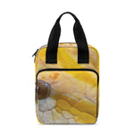 Yellow And White Python Snake Print Bible Tote Bag