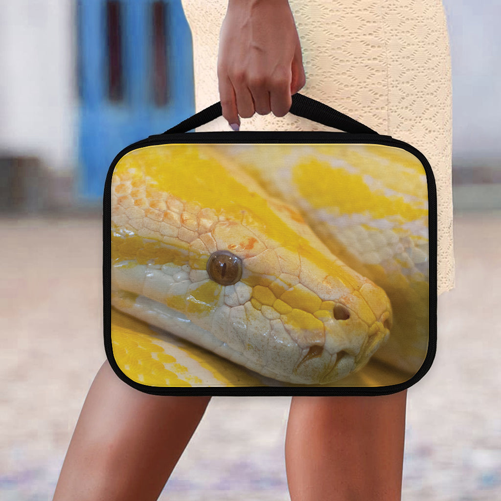 Yellow And White Python Snake Print Classic Bible Case