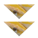 Yellow And White Python Snake Print Dog Bandana