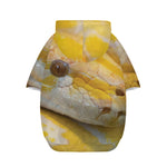 Yellow And White Python Snake Print Dog Zip Up Hoodie