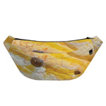 Yellow And White Python Snake Print Fanny Pack