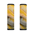 Yellow And White Python Snake Print Handle Covers