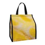 Yellow And White Python Snake Print Insulated Lunch Tote