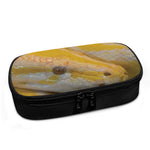 Yellow And White Python Snake Print Insulin Cooler Travel Case