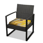 Yellow And White Python Snake Print Outdoor Seat Cushion Cover