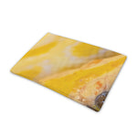 Yellow And White Python Snake Print Pet Cooling Mat Cover