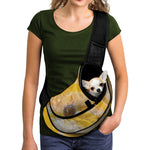 Yellow And White Python Snake Print Pet Sling Carrier