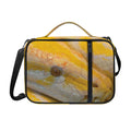 Yellow And White Python Snake Print Shoulder Strap Bible Bag