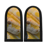 Yellow And White Python Snake Print Skillet Handle Cover