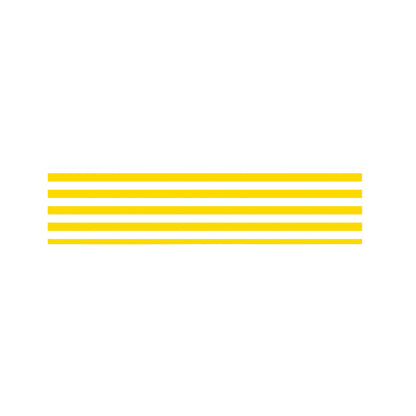 Yellow And White Striped Pattern Print Bed Runner