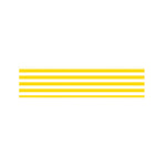 Yellow And White Striped Pattern Print Bed Runner