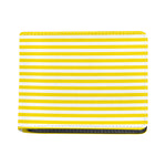 Yellow And White Striped Pattern Print Bifold Wallet