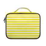 Yellow And White Striped Pattern Print Briefcase Bible Bag