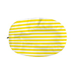 Yellow And White Striped Pattern Print Car Side Mirror Covers