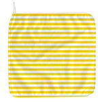 Yellow And White Striped Pattern Print Hand Towel