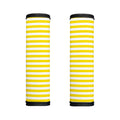 Yellow And White Striped Pattern Print Handle Covers