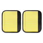 Yellow And White Striped Pattern Print Handle Covers