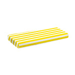 Yellow And White Striped Pattern Print Piano Keyboard Cover
