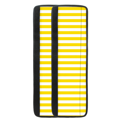 Yellow And White Striped Pattern Print Refrigerator Handle Covers