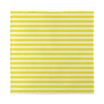 Yellow And White Striped Pattern Print Silk Bandana