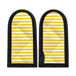 Yellow And White Striped Pattern Print Skillet Handle Cover