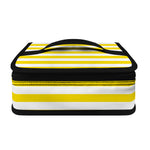 Yellow And White Striped Pattern Print Small Lunch Bag