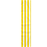 Yellow And White Striped Pattern Print Table Runner