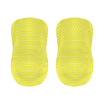 Yellow And White Zigzag Pattern Print Bar Stool Covers