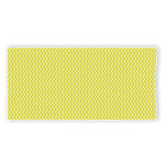 Yellow And White Zigzag Pattern Print Beach Towel